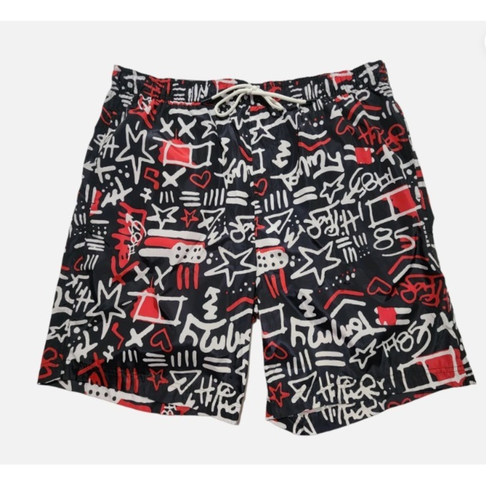 Tommy Hilfiger Men's Swim Trunks Lined Drawstring Pockets Size XXL‎